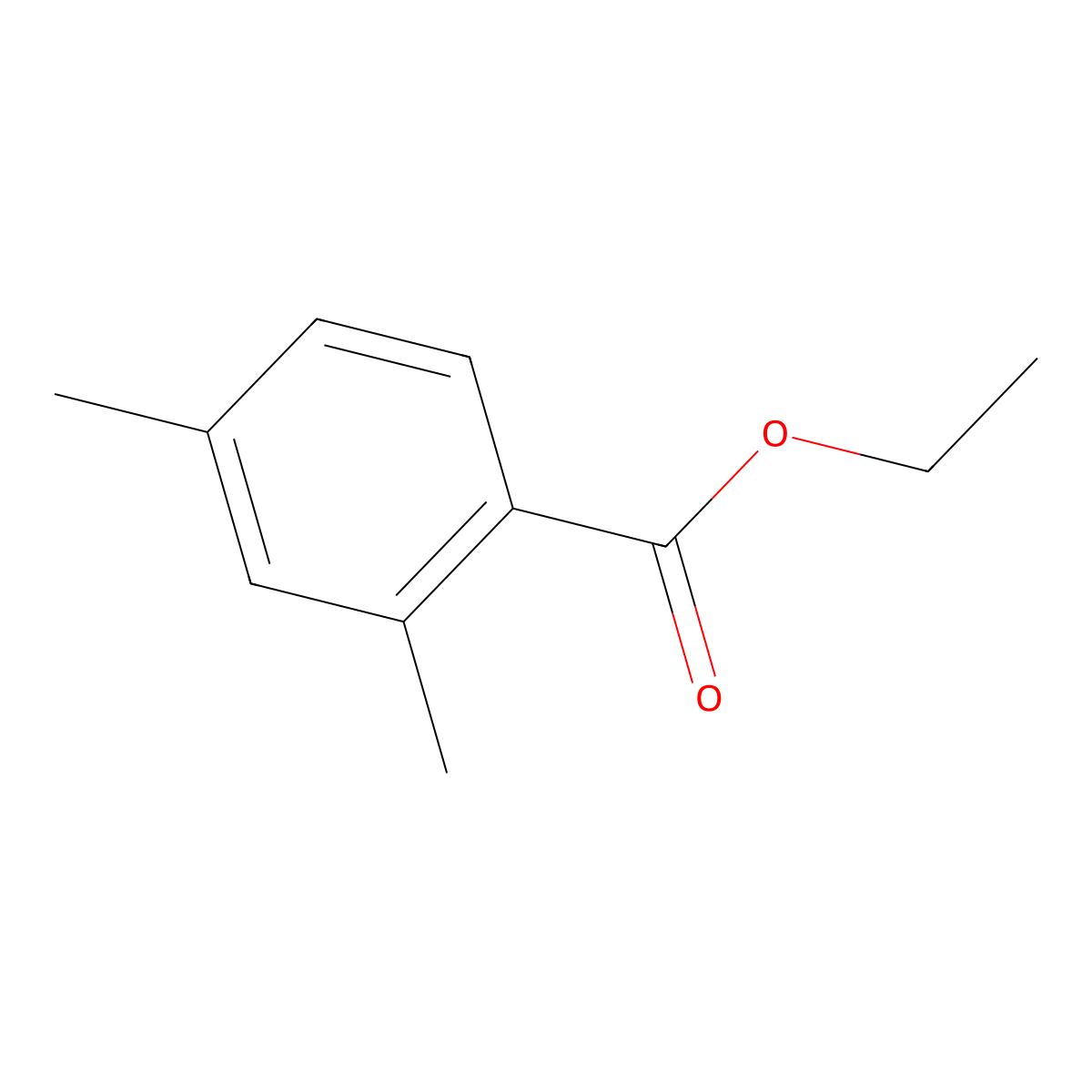 Ethyl 2,4-dimethylbenzoate molecular structure, CAS 33499-42-2