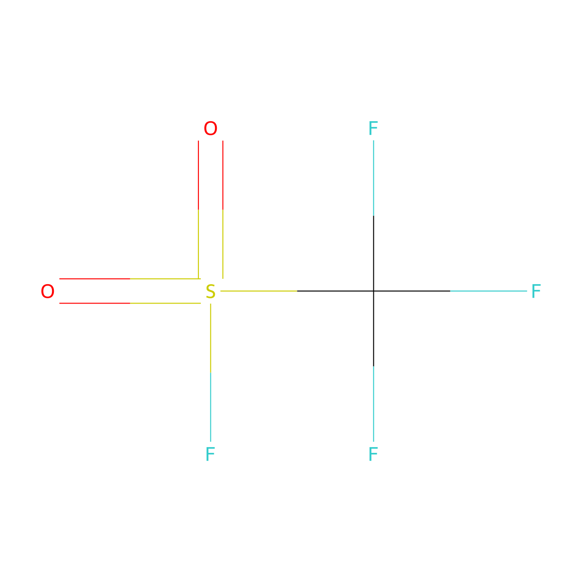 Methanesulfonyl fluoride, trifluoro- molecular structure, CAS 335-05-7