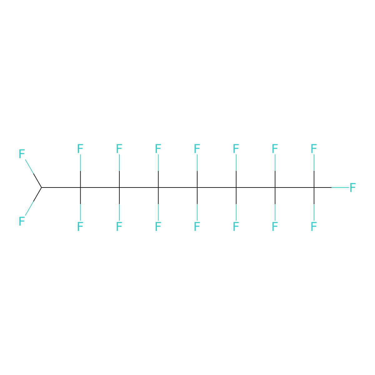 1,1,1,2,2,3,3,4,4,5,5,6,6,7,7,8,8-Heptadecafluorooctane molecular structure, CAS 335-65-9