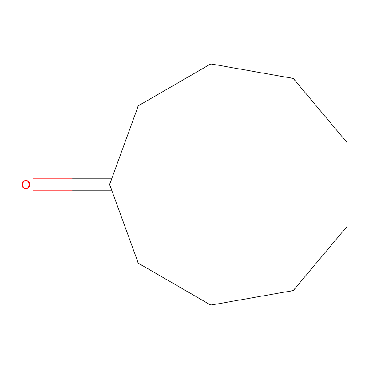 Cyclononanone molecular structure, CAS 3350-30-9