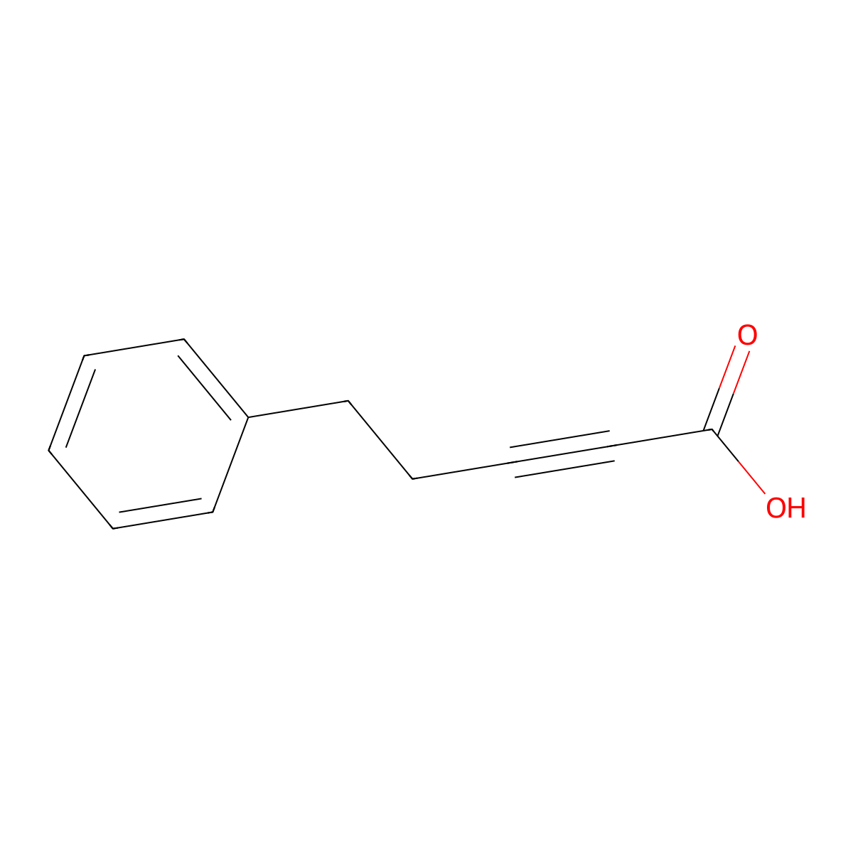 5-Phenylpent-2-ynoic acid molecular structure, CAS 3350-93-4