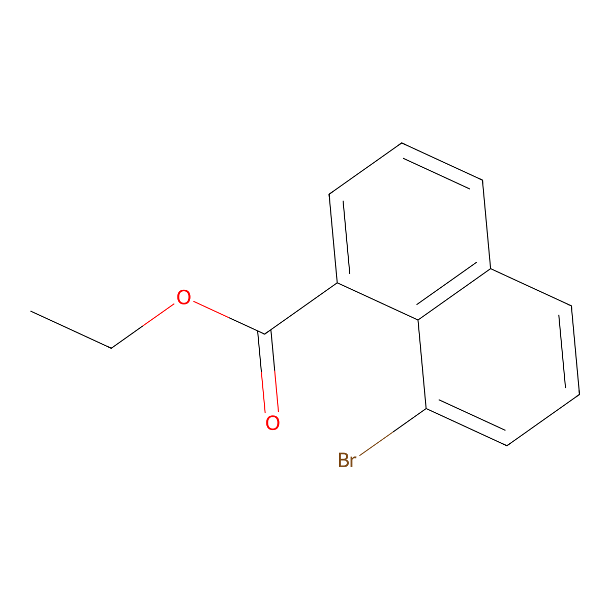 Ethyl 8-bromo-1-naphthoate molecular structure, CAS 33500-78-6