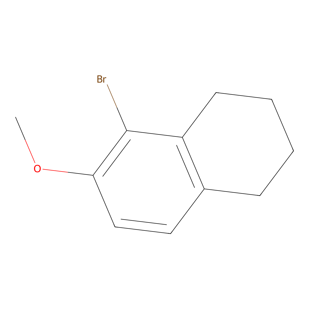 5-Bromo-6-methoxy-tetralin molecular structure, CAS 33501-01-8