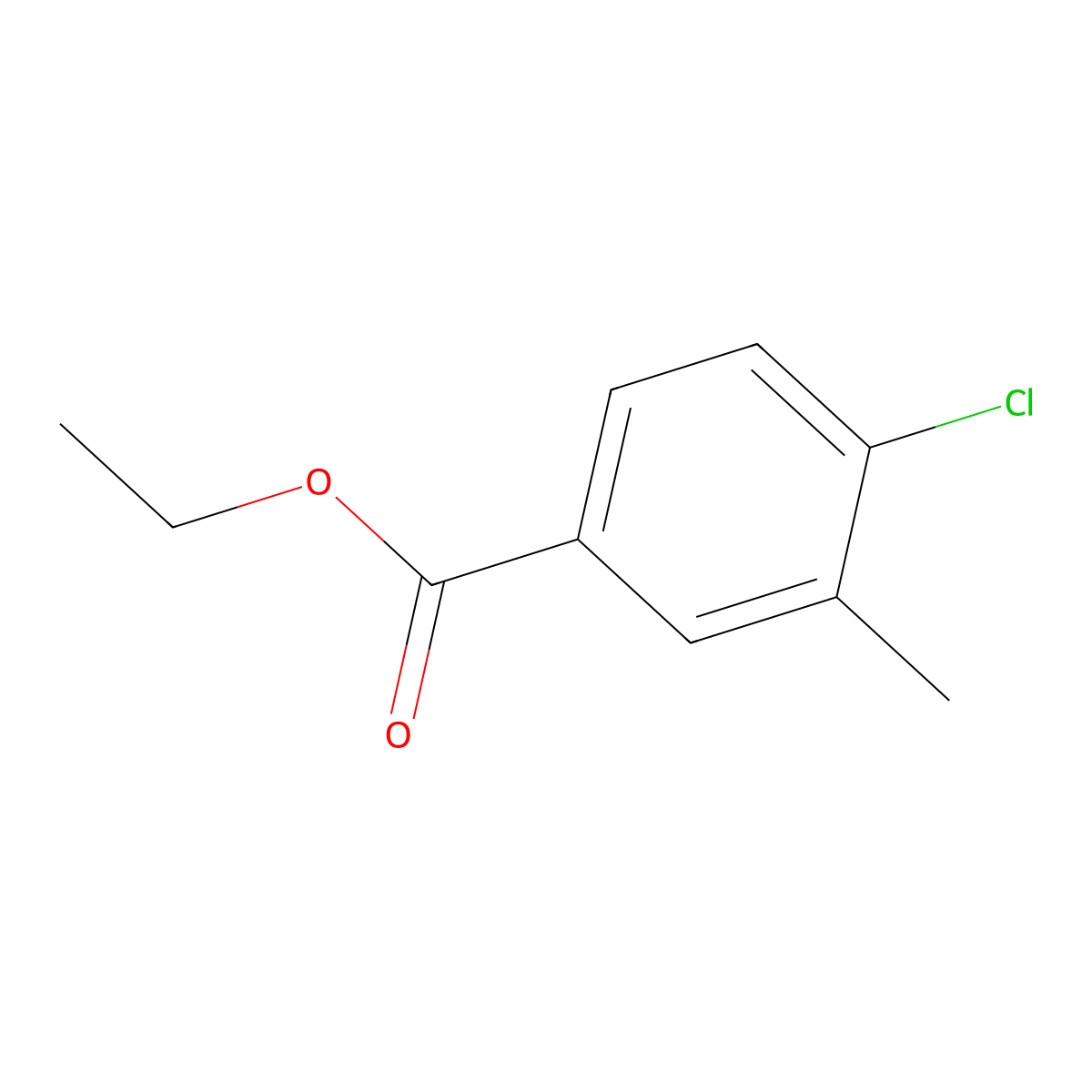 Ethyl 4-chloro-3-methylbenzoate molecular structure, CAS 335013-04-2