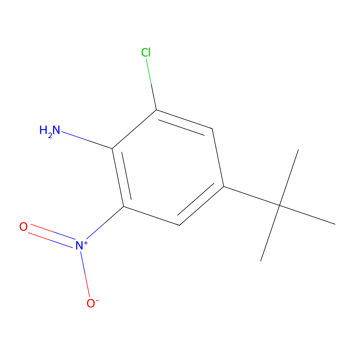 4-(tert-Butyl)-2-chloro-6-nitroaniline molecular structure, CAS 335013-56-4