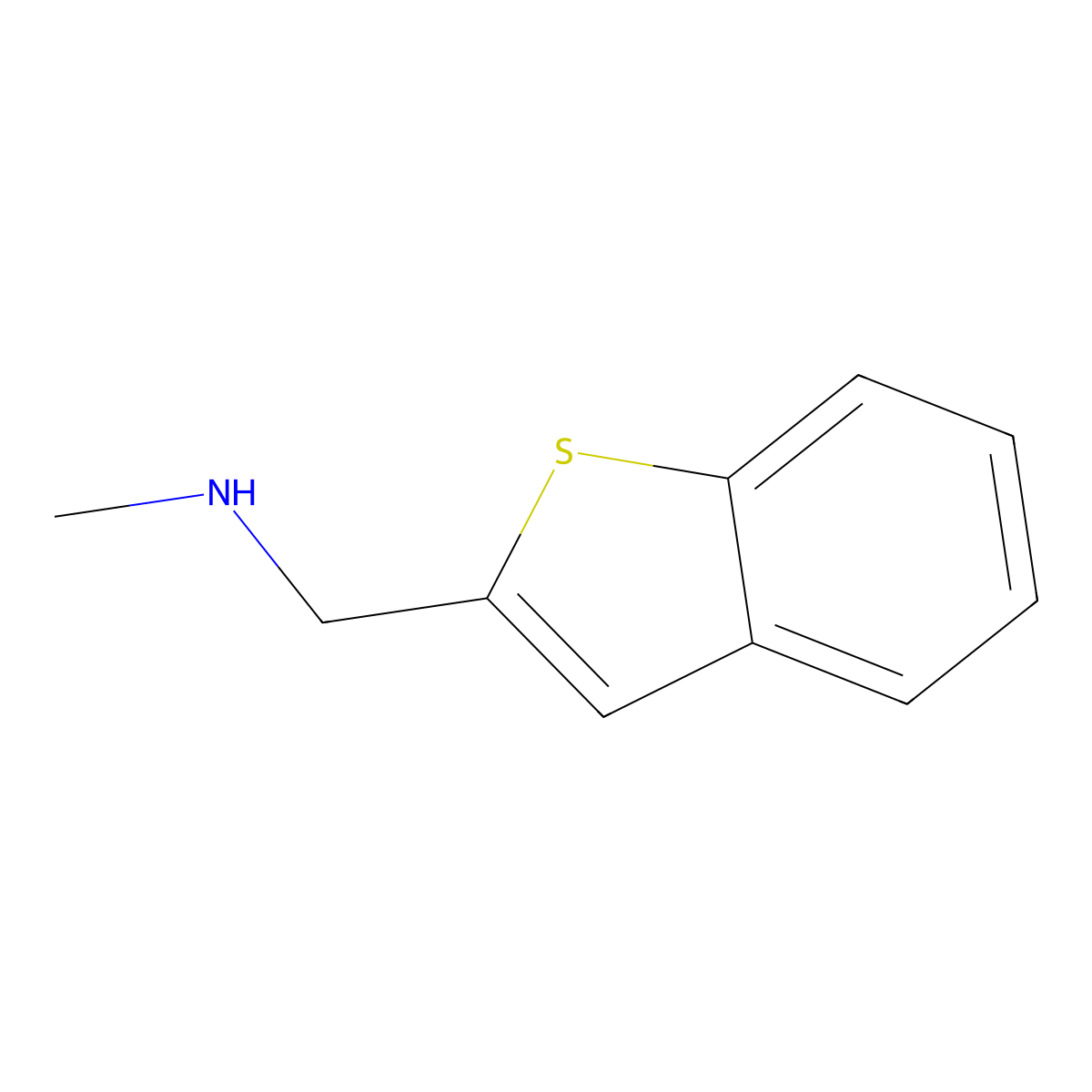 1-(Benzo[b]thiophen-2-yl)-N-methylmethanamine molecular structure, CAS 335032-47-8