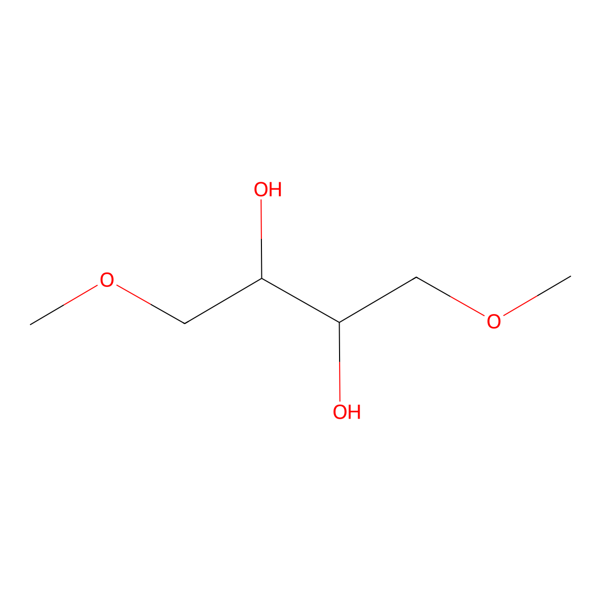 1,4-Dimethoxy-2,3-butanediol molecular structure, CAS 33507-82-3