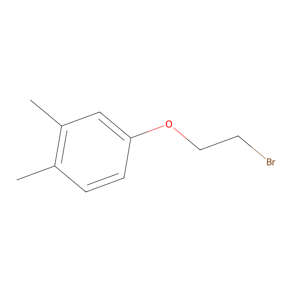 2-Bromoethyl 3,4-dimethylphenyl ether molecular structure, CAS 3351-53-9