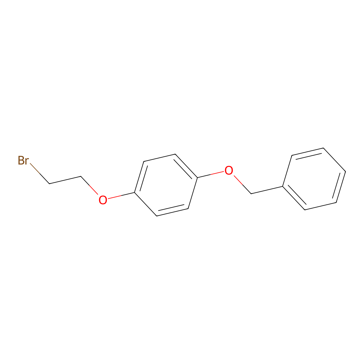 1-(Benzyloxy)-4-(2-bromoethoxy)benzene molecular structure, CAS 3351-59-5