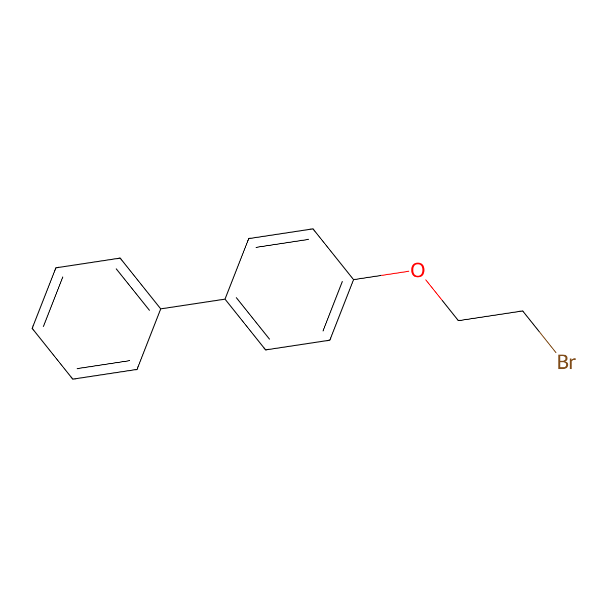 4-(2-Bromoethoxy)-1,1'-biphenyl molecular structure, CAS 3351-60-8