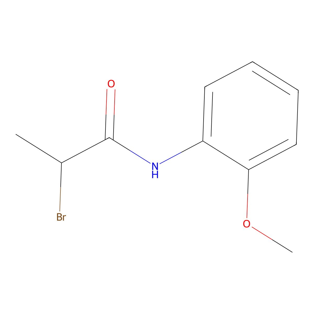 2-bromo-N-(2-methoxyphenyl)propanamide molecular structure, CAS 3351-93-7