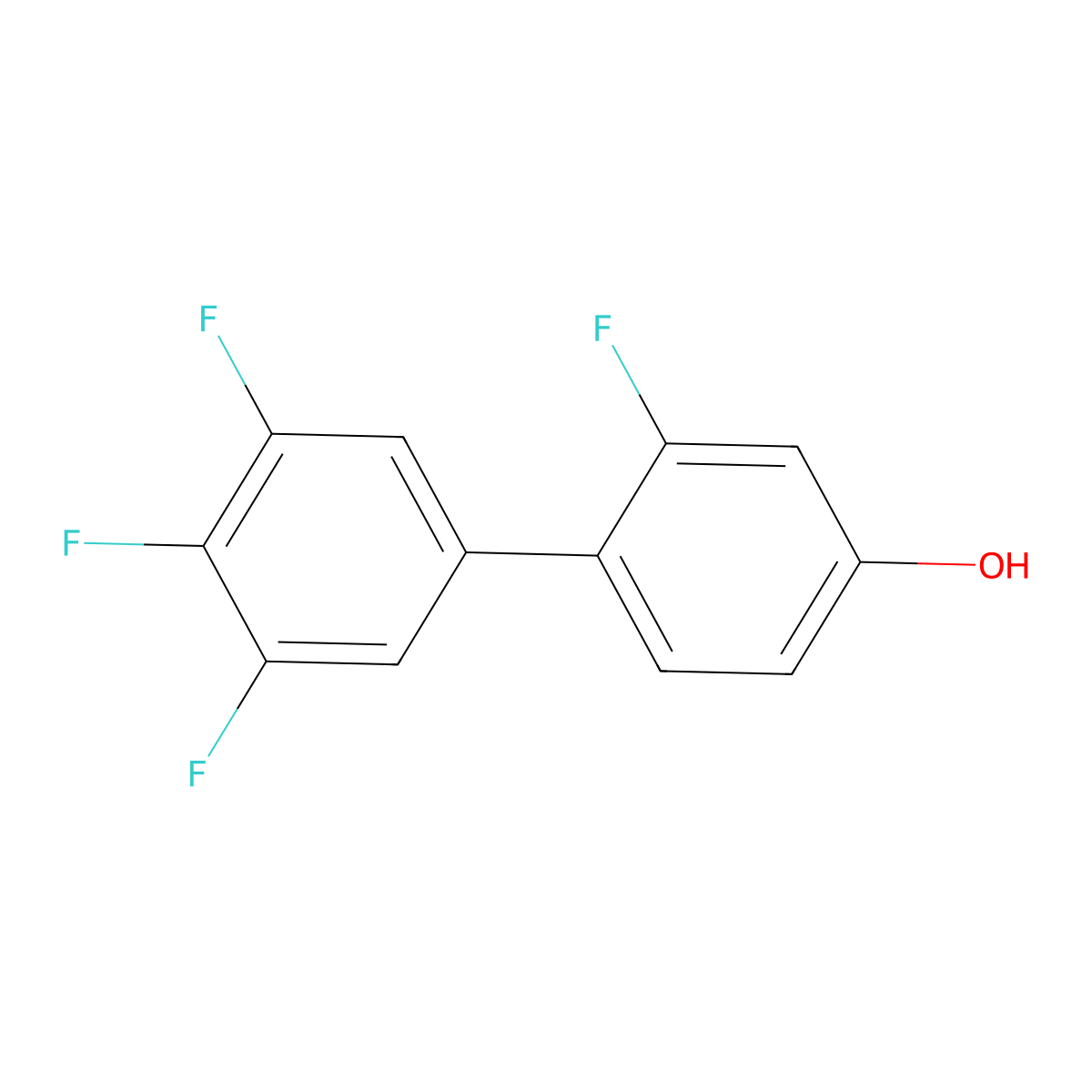 2,3',4',5'-Tetrafluorobiphenyl-4-ol molecular structure, CAS 335125-98-9