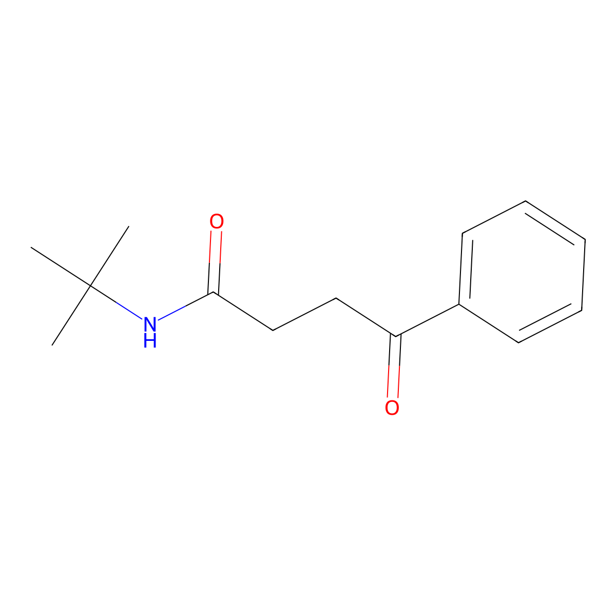 N-(tert-butyl)-4-oxo-4-phenylbutanamide molecular structure, CAS 33513-59-6