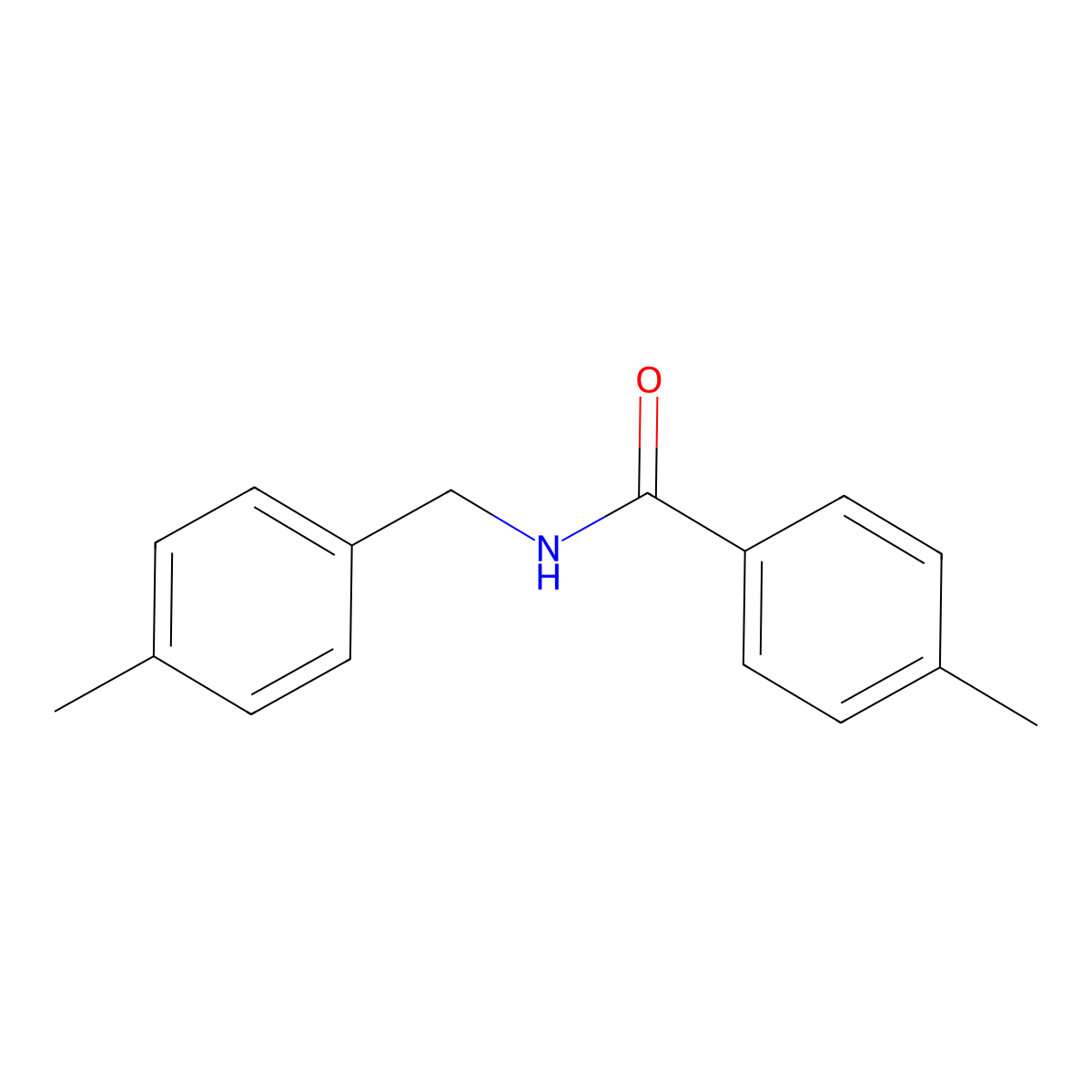 4-methyl-N-(4-methylbenzyl)benzamide molecular structure, CAS 33515-44-5