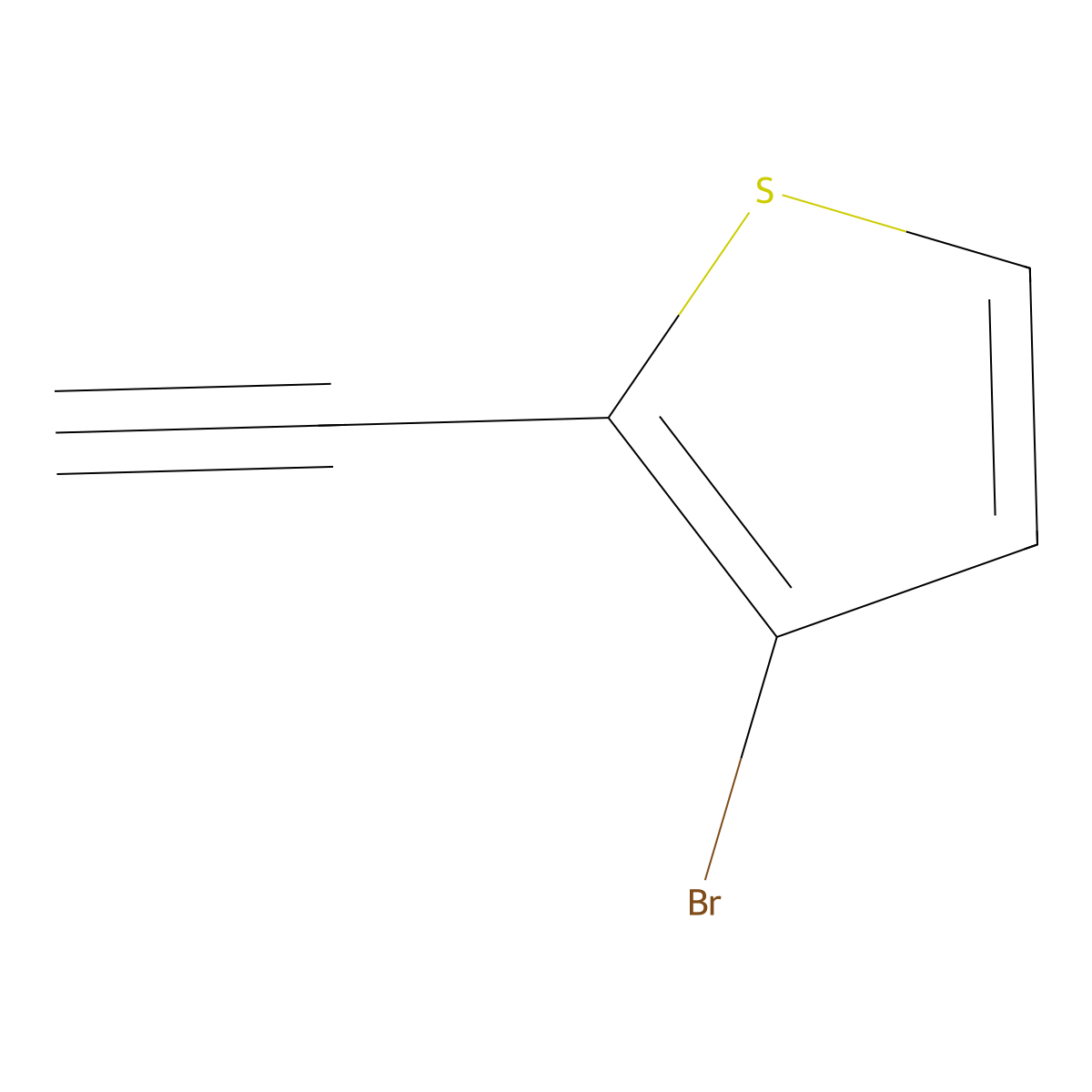 3-Bromo-2-ethynylthiophene molecular structure, CAS 335157-74-9