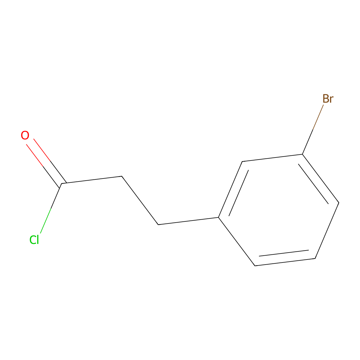 3-(3-Bromophenyl)propanoyl chloride molecular structure, CAS 335159-82-5