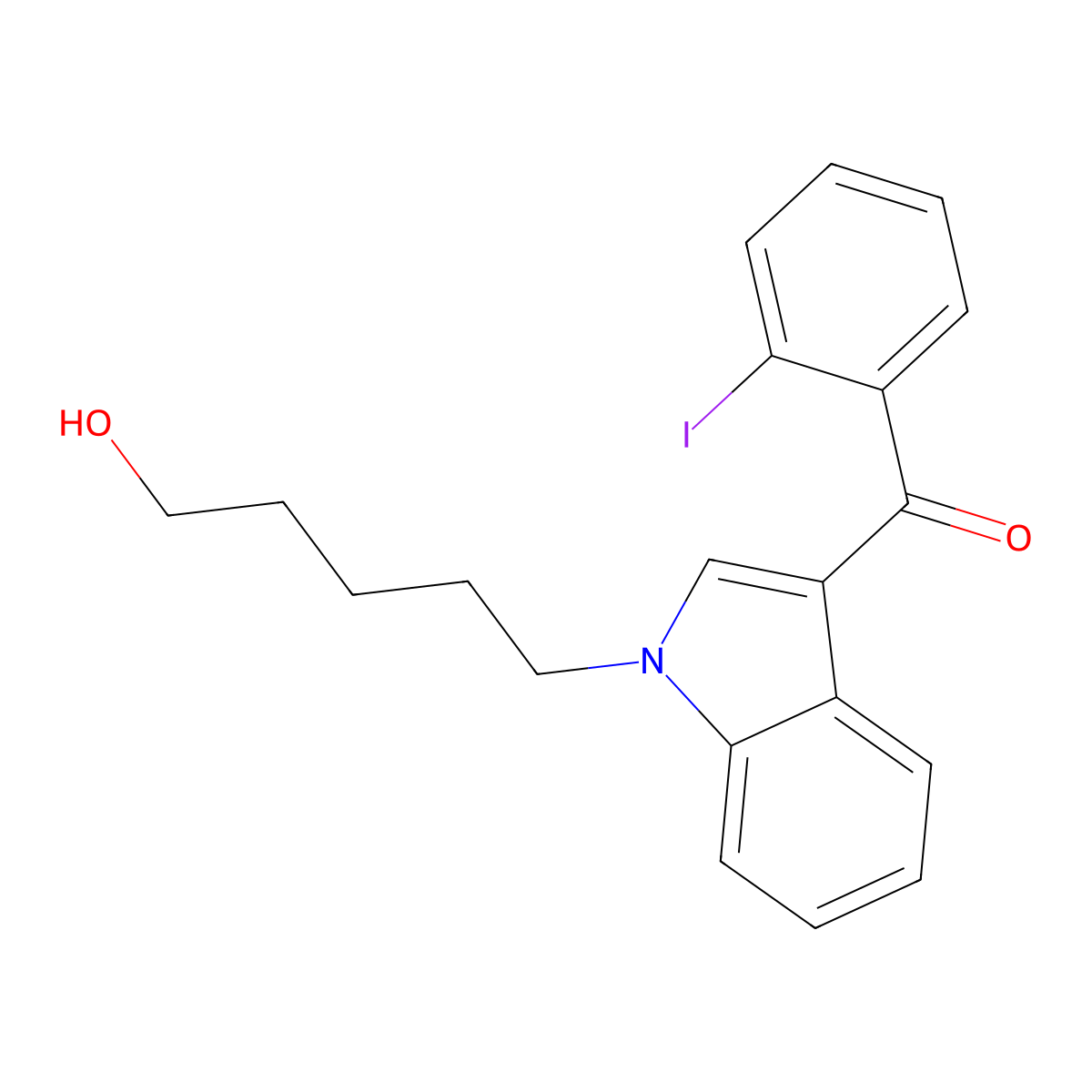 Defluoro Hydroxy AM-694 molecular structure, CAS 335160-94-6