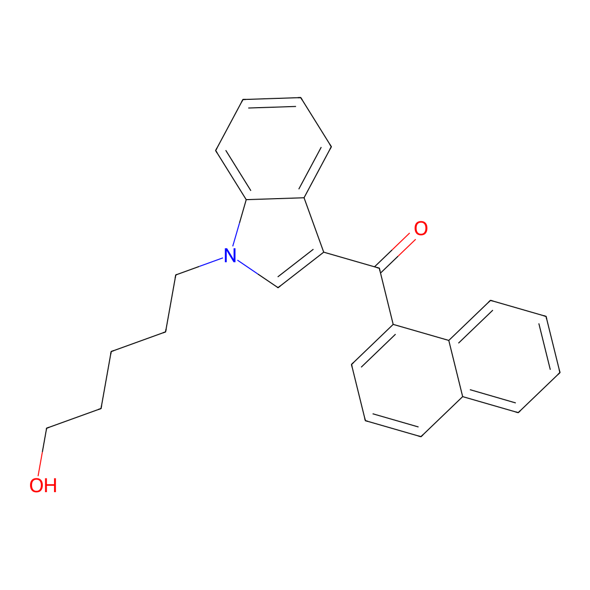 5-OH-Jwh-018 molecular structure, CAS 335161-21-2
