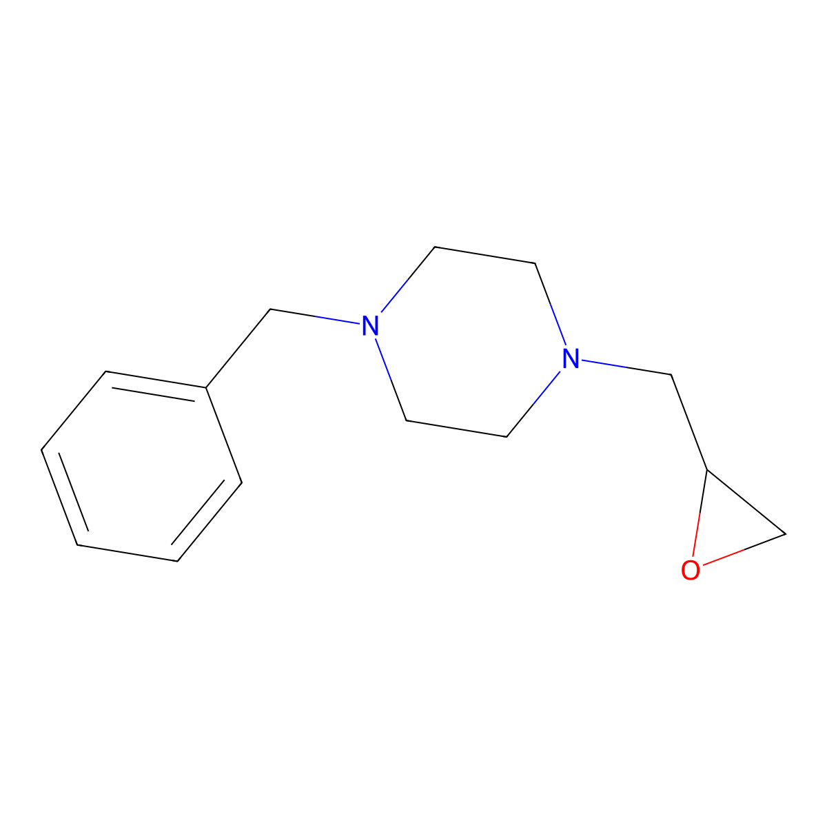 1-Benzyl-4-glycidylpiperazine molecular structure, CAS 335165-57-6