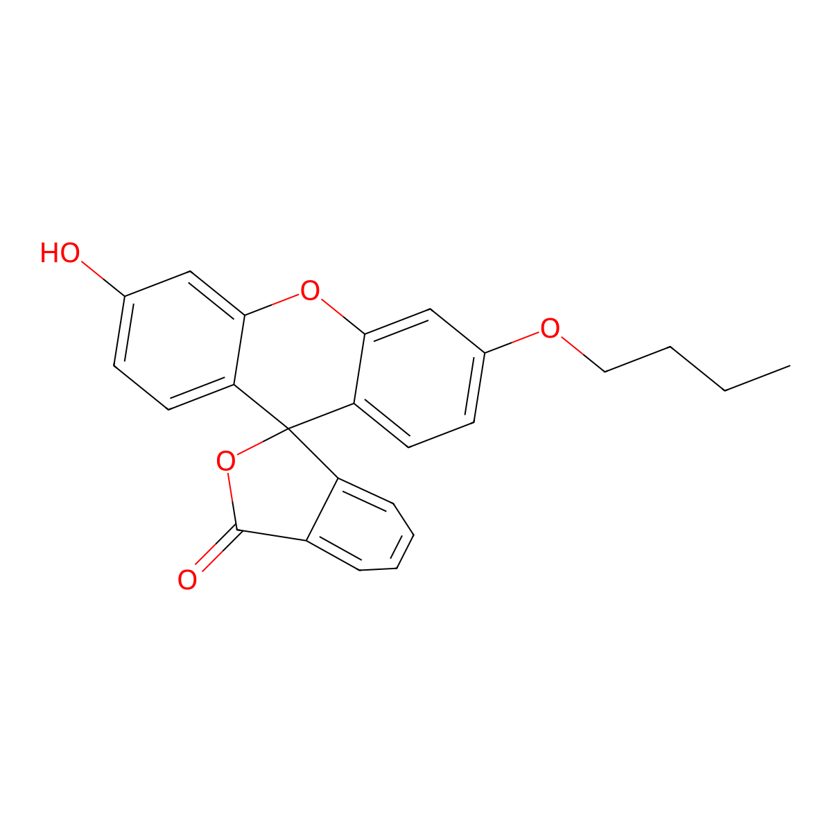 N-Butylfluorescein molecular structure, CAS 335193-91-4