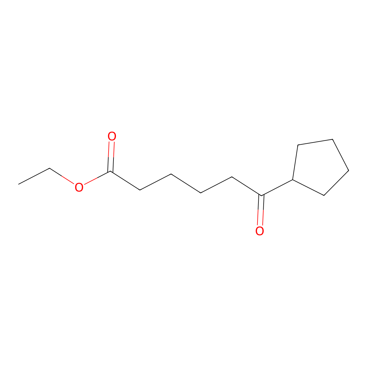 Ethyl 6-cyclopentyl-6-oxohexanoate molecular structure, CAS 3352-08-7