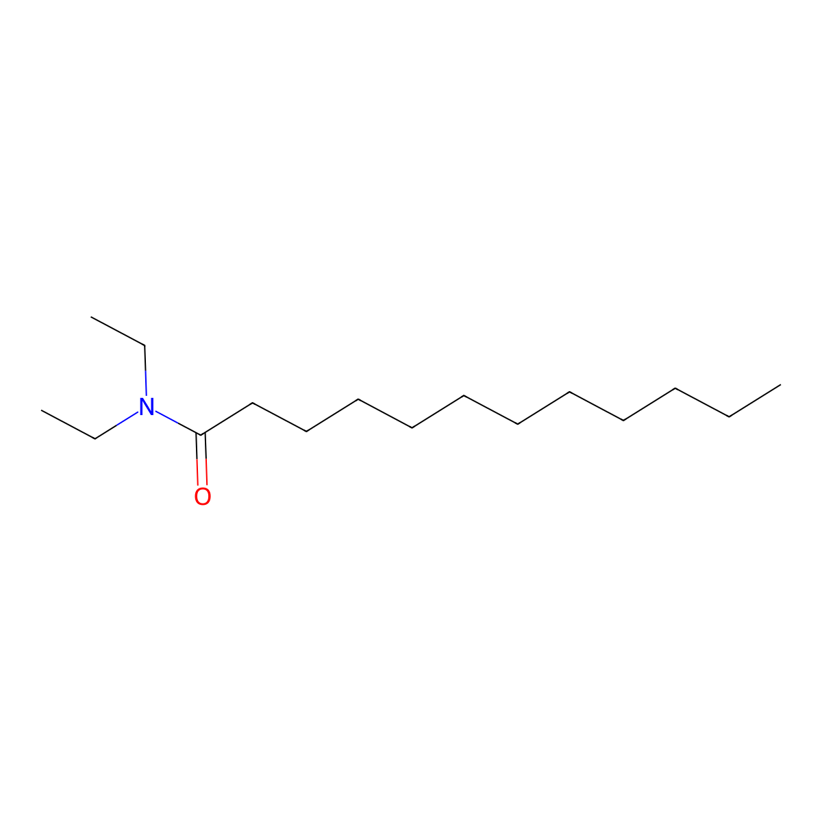 N,N-Diethyldodecanamide molecular structure, CAS 3352-87-2