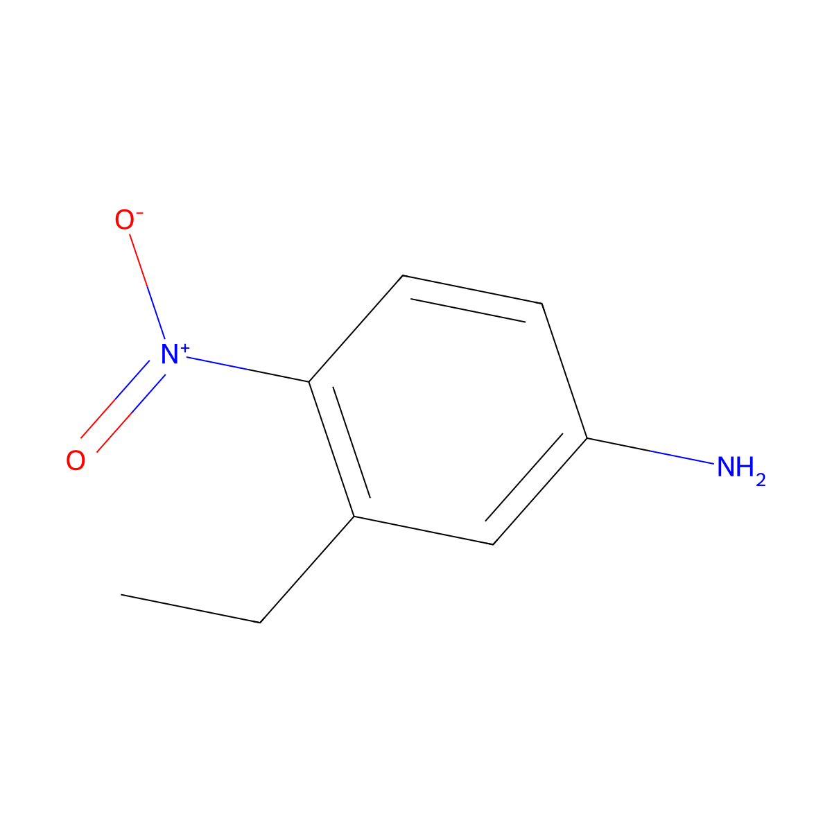 3-Ethyl-4-nitrophenylamine molecular structure, CAS 335201-49-5