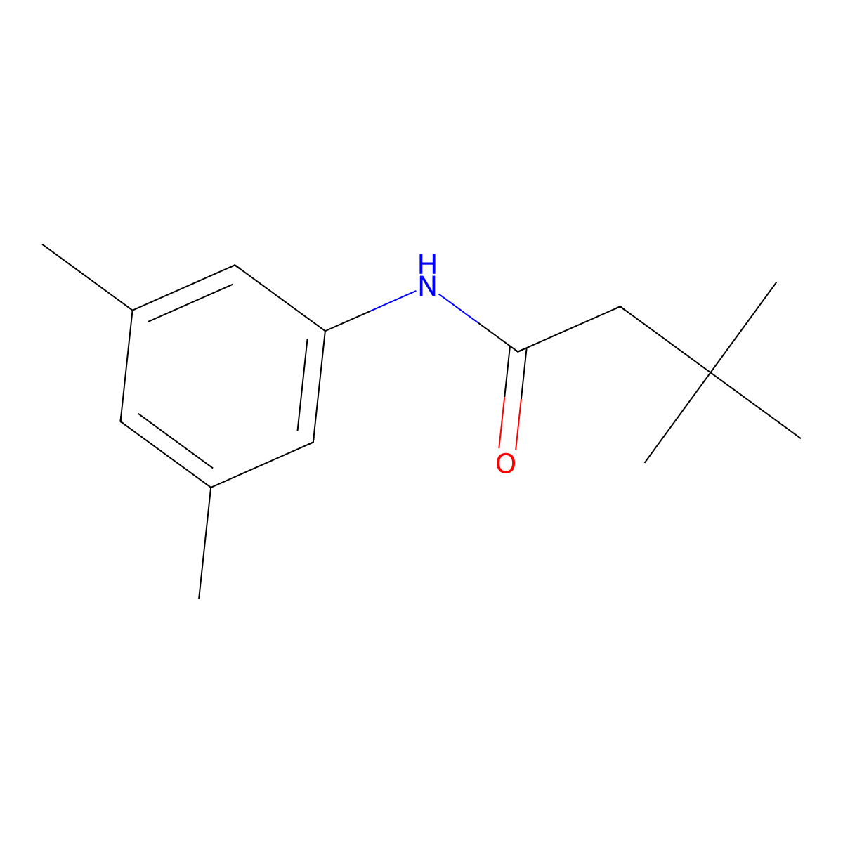 N-(3,5-dimethylphenyl)-3,3-dimethylbutanamide molecular structure, CAS 335203-97-9