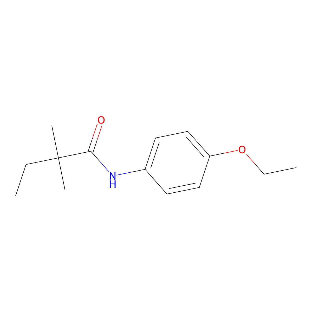 N-(4-ethoxyphenyl)-2,2-dimethylbutanamide molecular structure, CAS 335204-53-0