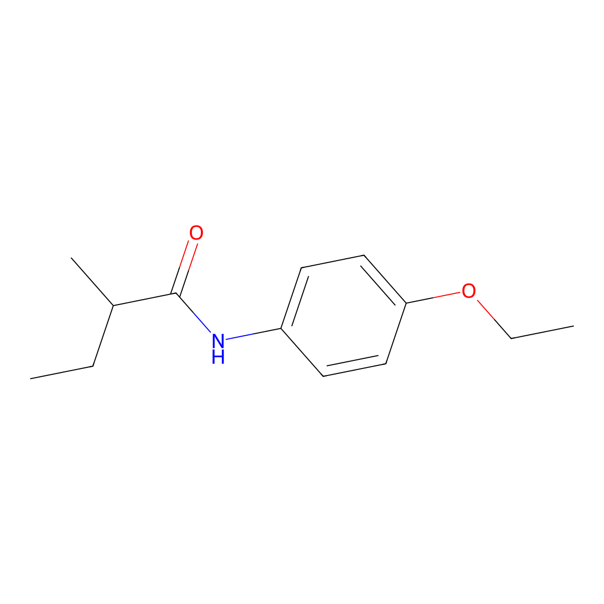 N-(4-ethoxyphenyl)-2-methylbutanamide molecular structure, CAS 335204-54-1