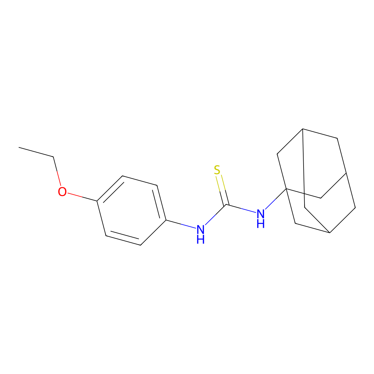 1-(1-Adamantyl)-3-(4-ethoxyphenyl)thiourea molecular structure, CAS 335205-50-0