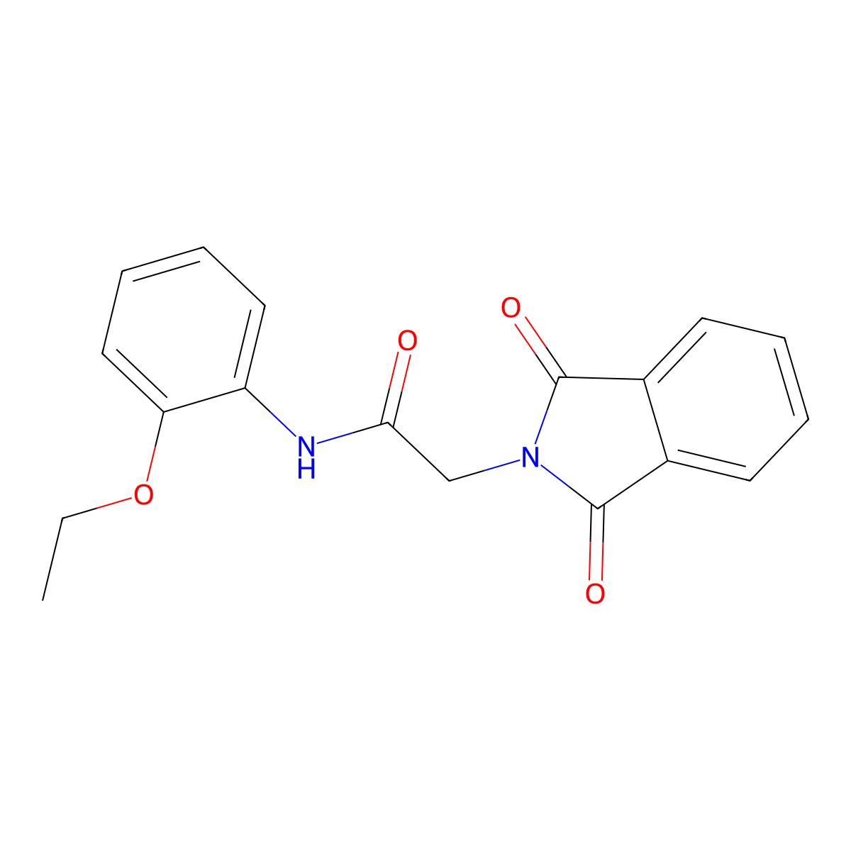 2-(1,3-dioxo-1,3-dihydro-2H-isoindol-2-yl)-N-(2-ethoxyphenyl)acetamide molecular structure, CAS 335207-97-1