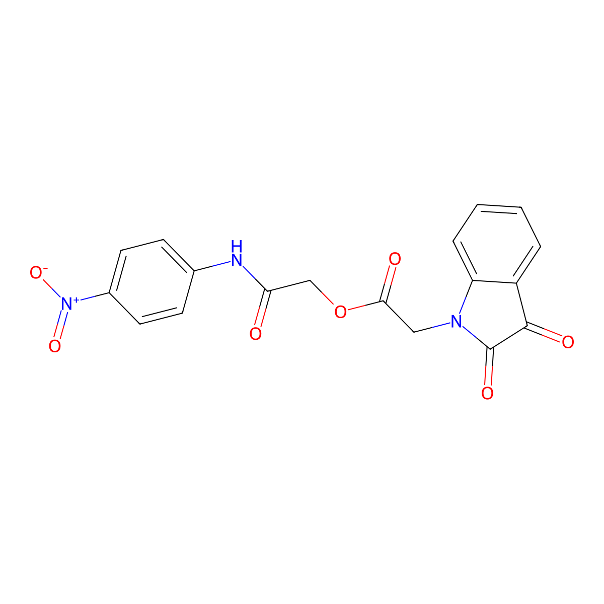 [2-(4-Nitroanilino)-2-oxoethyl] 2-(2,3-dioxoindol-1-yl)acetate molecular structure, CAS 335209-24-0