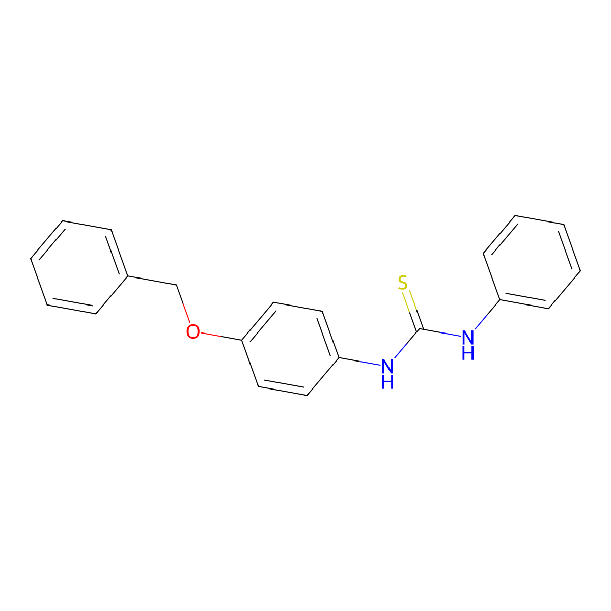 1-(4-(Benzyloxy)phenyl)-3-phenylthiourea molecular structure, CAS 335218-44-5