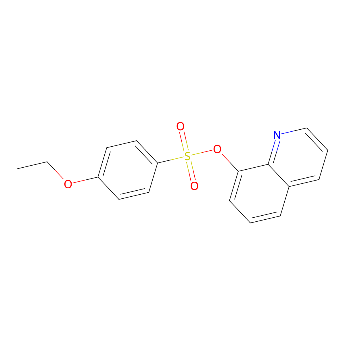 8-Quinolyl 4-ethoxybenzenesulfonate molecular structure, CAS 335219-87-9