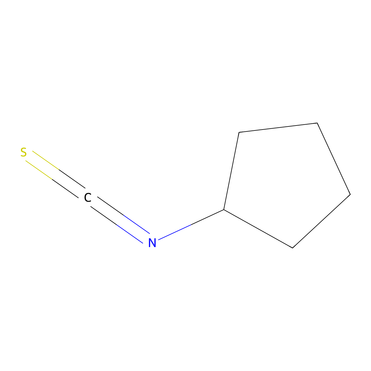 Cyclopentyl isothiocyanate molecular structure, CAS 33522-03-1