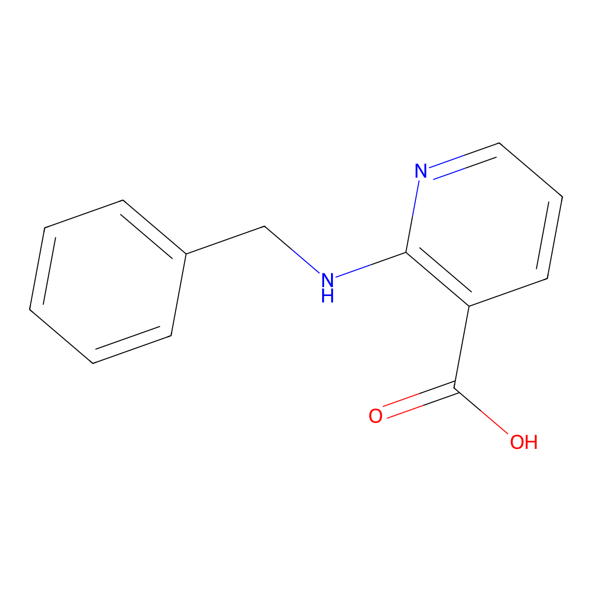 2-(Benzylamino)nicotinic acid molecular structure, CAS 33522-80-4