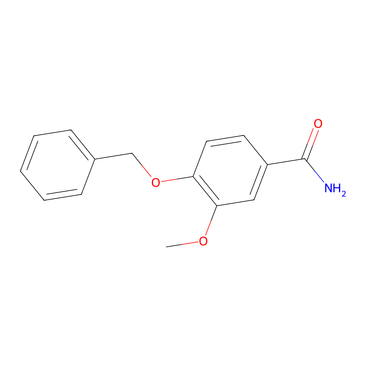 4-(Benzyloxy)-3-methoxybenzamide molecular structure, CAS 33523-54-5