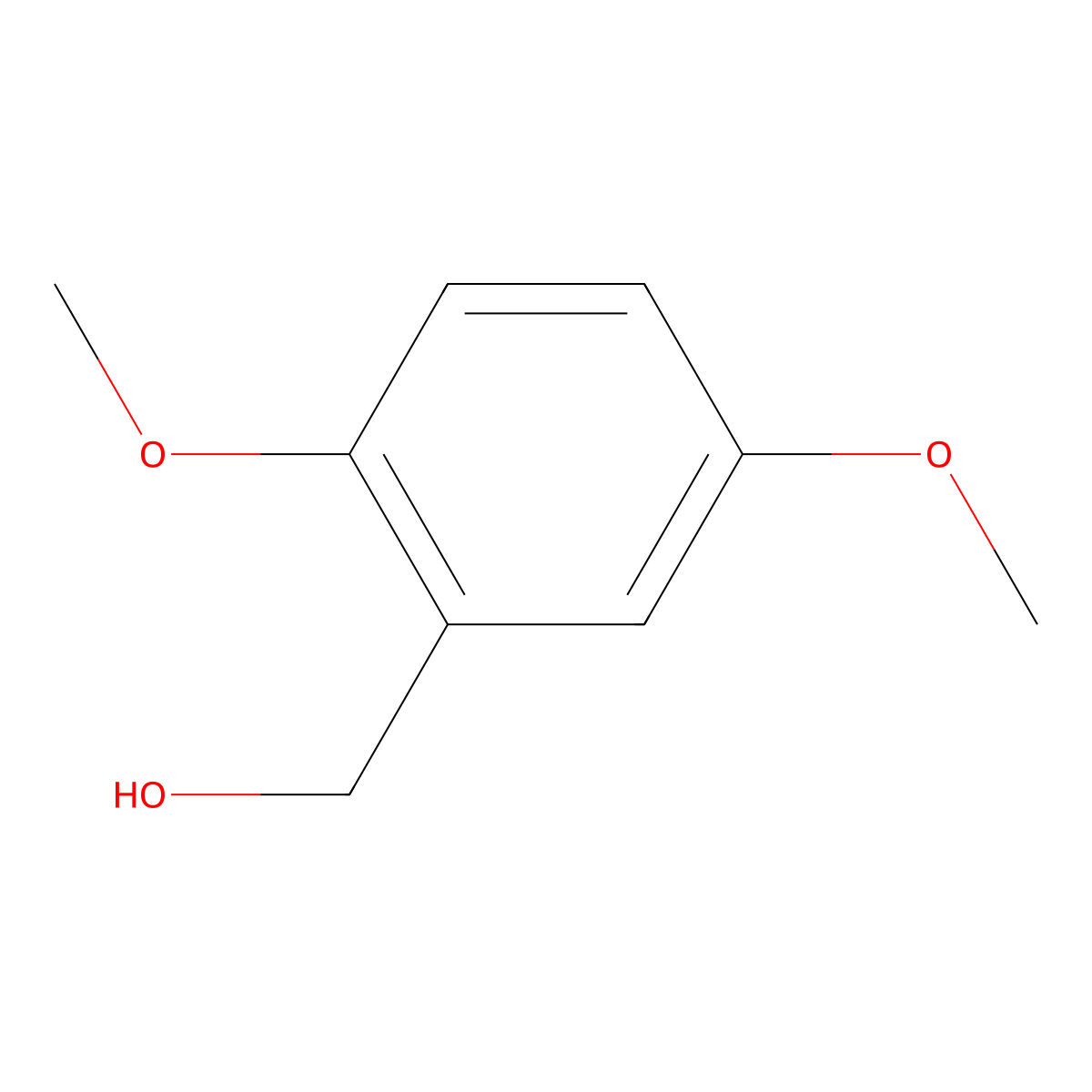 2,5-Dimethoxybenzyl alcohol molecular structure, CAS 33524-31-1