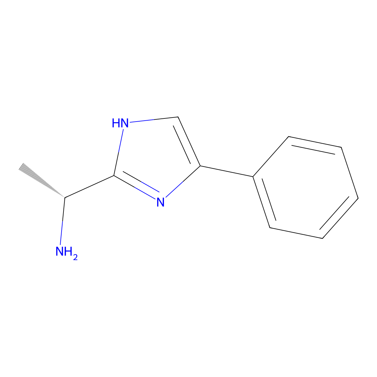 (R)-1-(4-Phenyl-1H-imidazol-2-yl)ethanamine molecular structure, CAS 335246-81-6