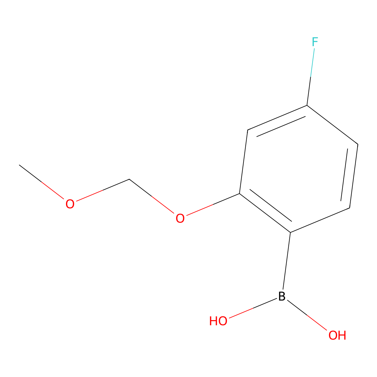 [4-Fluoro-2-(methoxymethoxy)phenyl]boronic acid molecular structure, CAS 335254-87-0