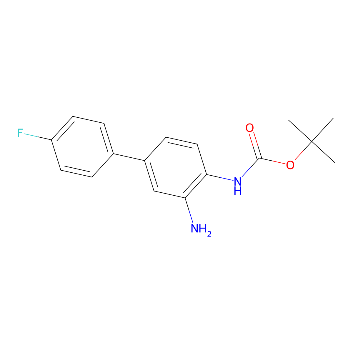 Tert-butyl (3-amino-4'-fluoro-[1,1'-biphenyl]-4-YL)carbamate molecular structure, CAS 335255-67-9