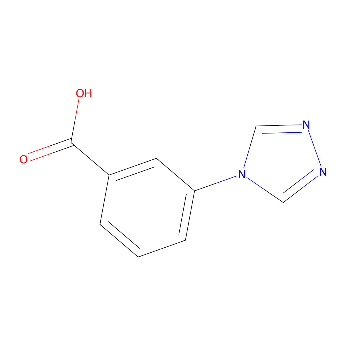 3-(4H-1,2,4-triazol-4-yl)benzoic acid molecular structure, CAS 335255-80-6