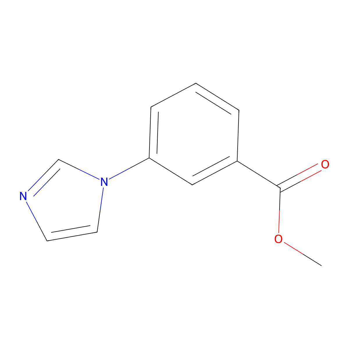 Methyl 3-(1H-imidazol-1-YL)benzoate molecular structure, CAS 335255-85-1
