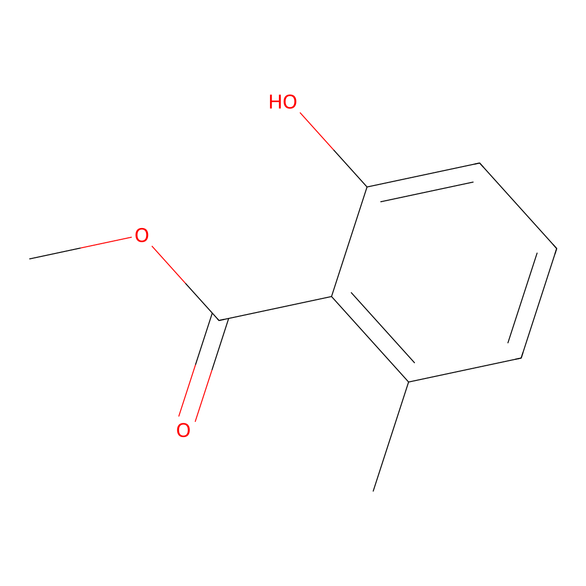 Methyl 2-hydroxy-6-methylbenzoate molecular structure, CAS 33528-09-5