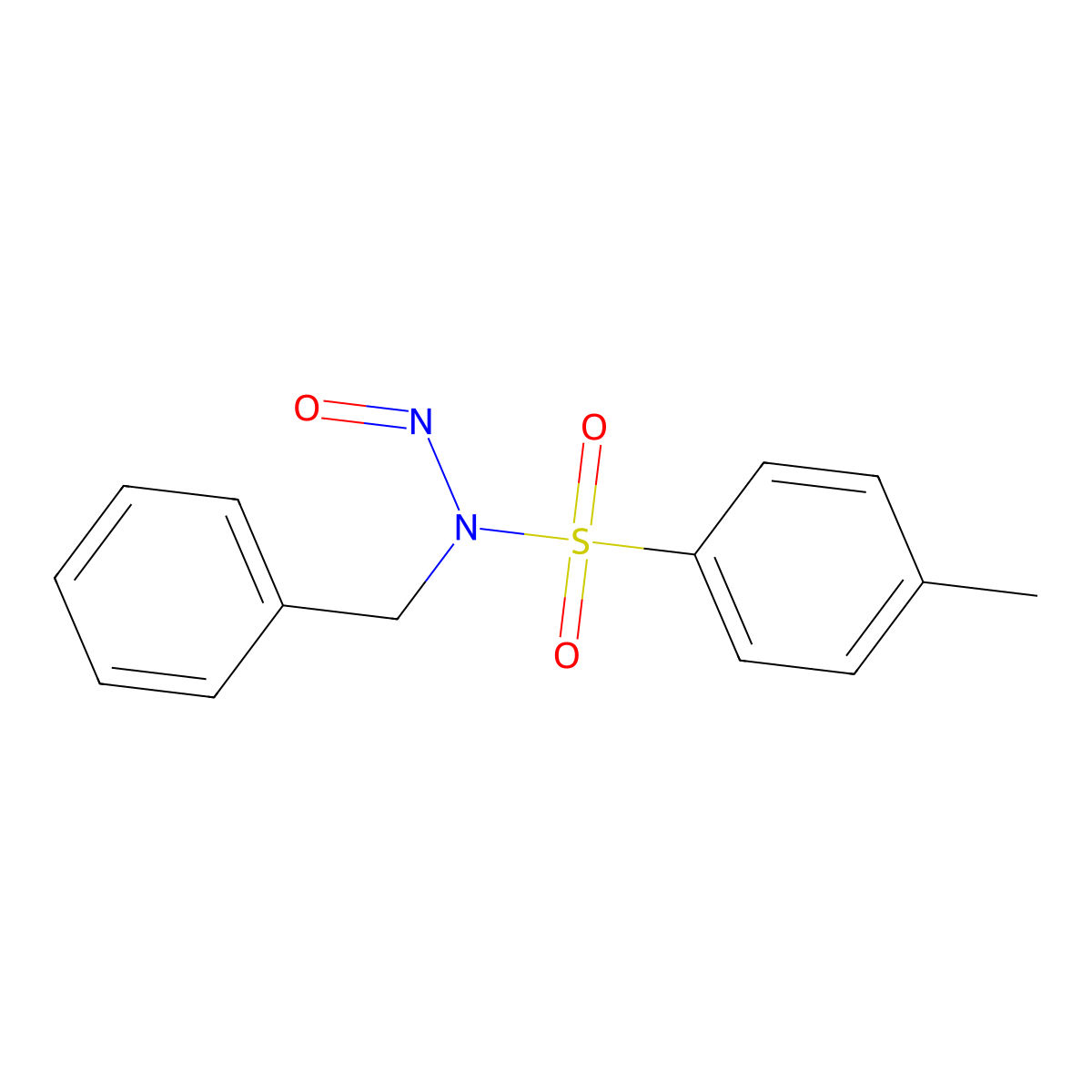 N-Benzyl-N-nitroso-p-toluenesulfonamide molecular structure, CAS 33528-13-1