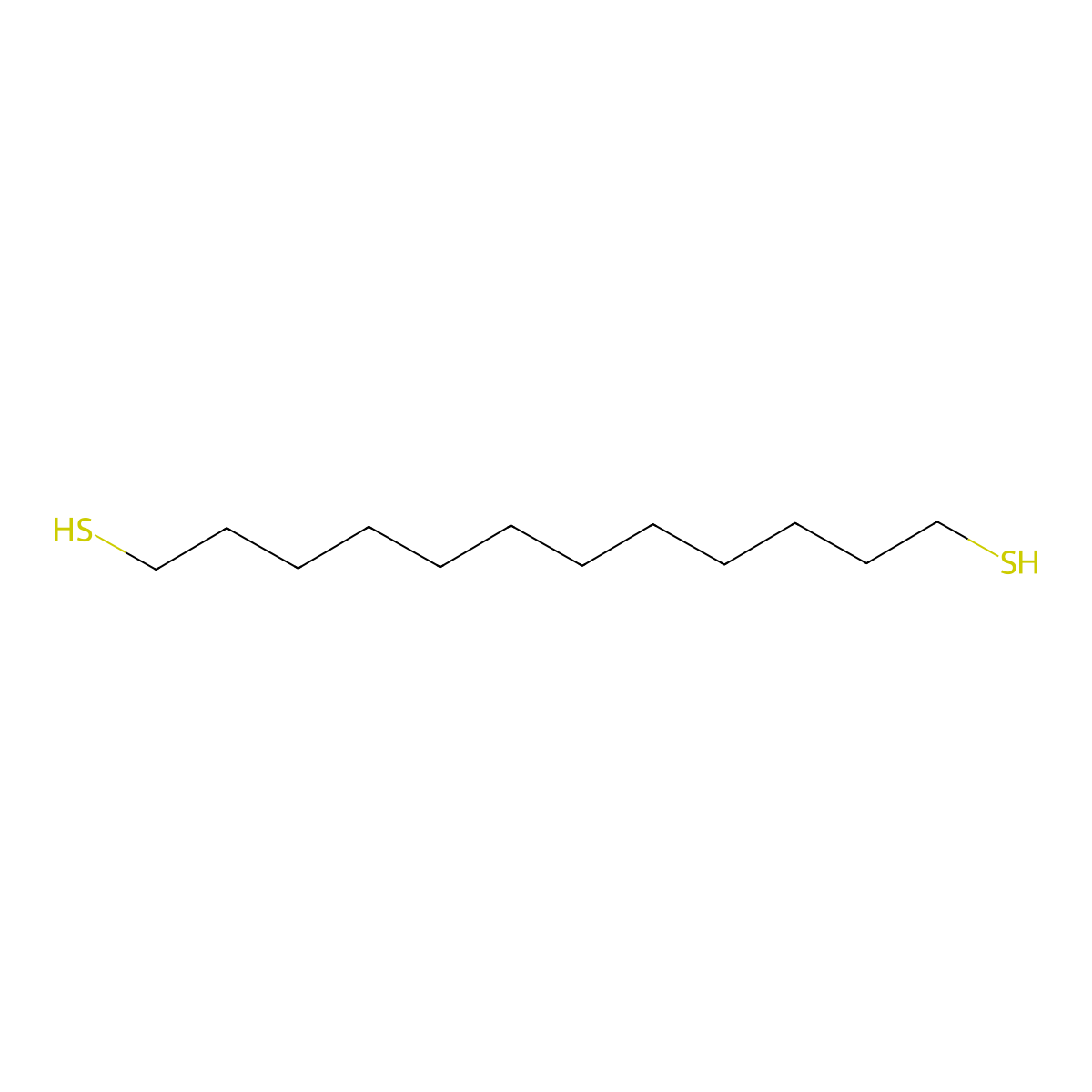 1,12-Dodecanedithiol molecular structure, CAS 33528-63-1