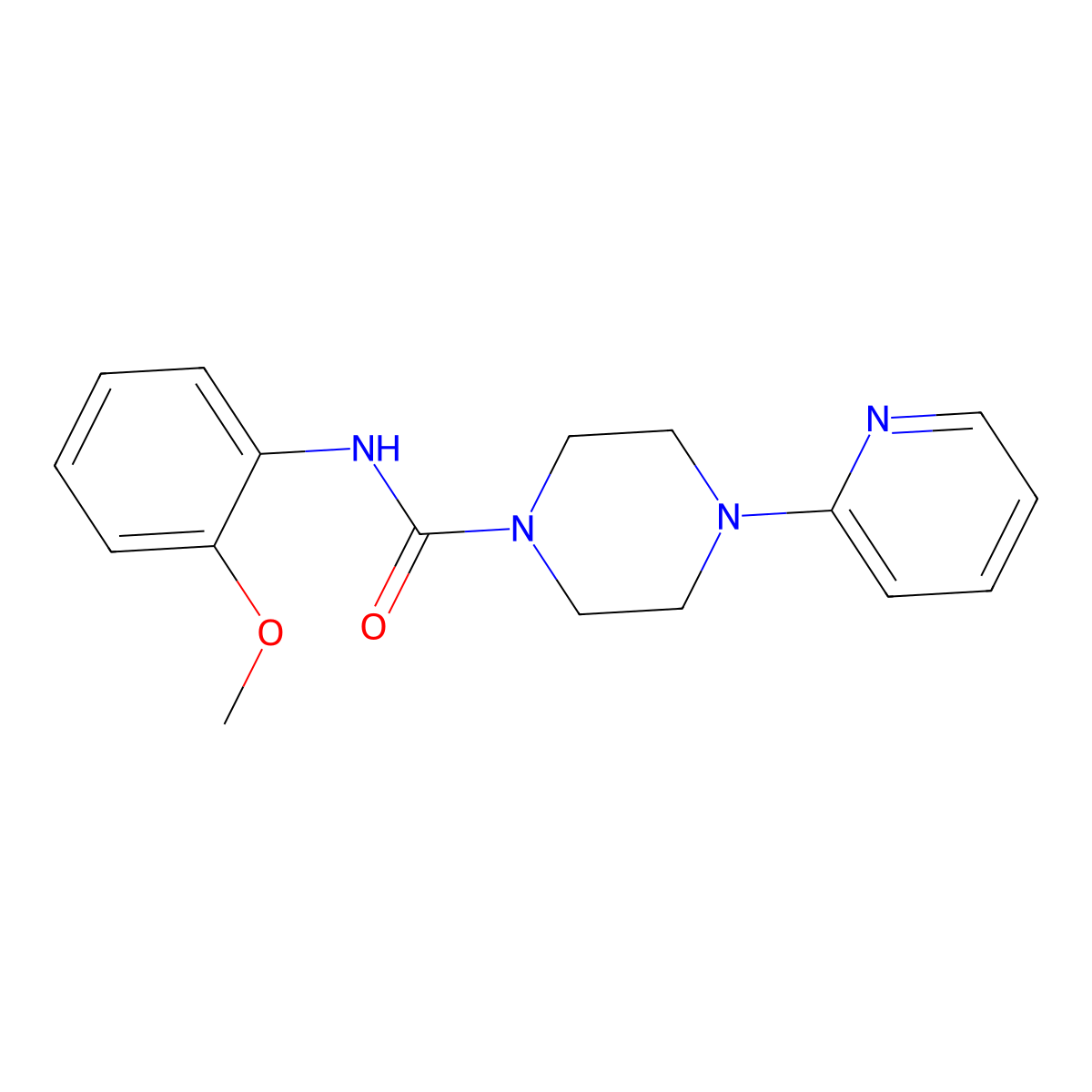 N-(2-methoxyphenyl)-4-pyridin-2-ylpiperazine-1-carboxamide molecular structure, CAS 335282-87-6