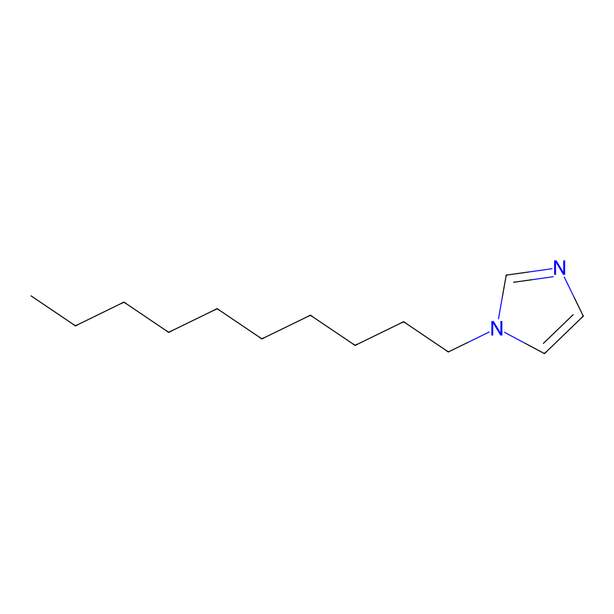 1-Decylimidazole molecular structure, CAS 33529-02-1