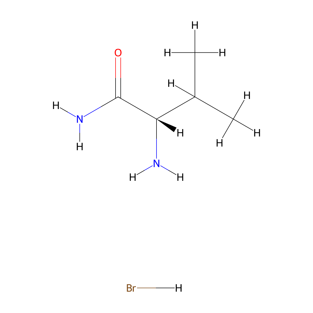 H-Val-NH2 hbr molecular structure, CAS 33529-85-0